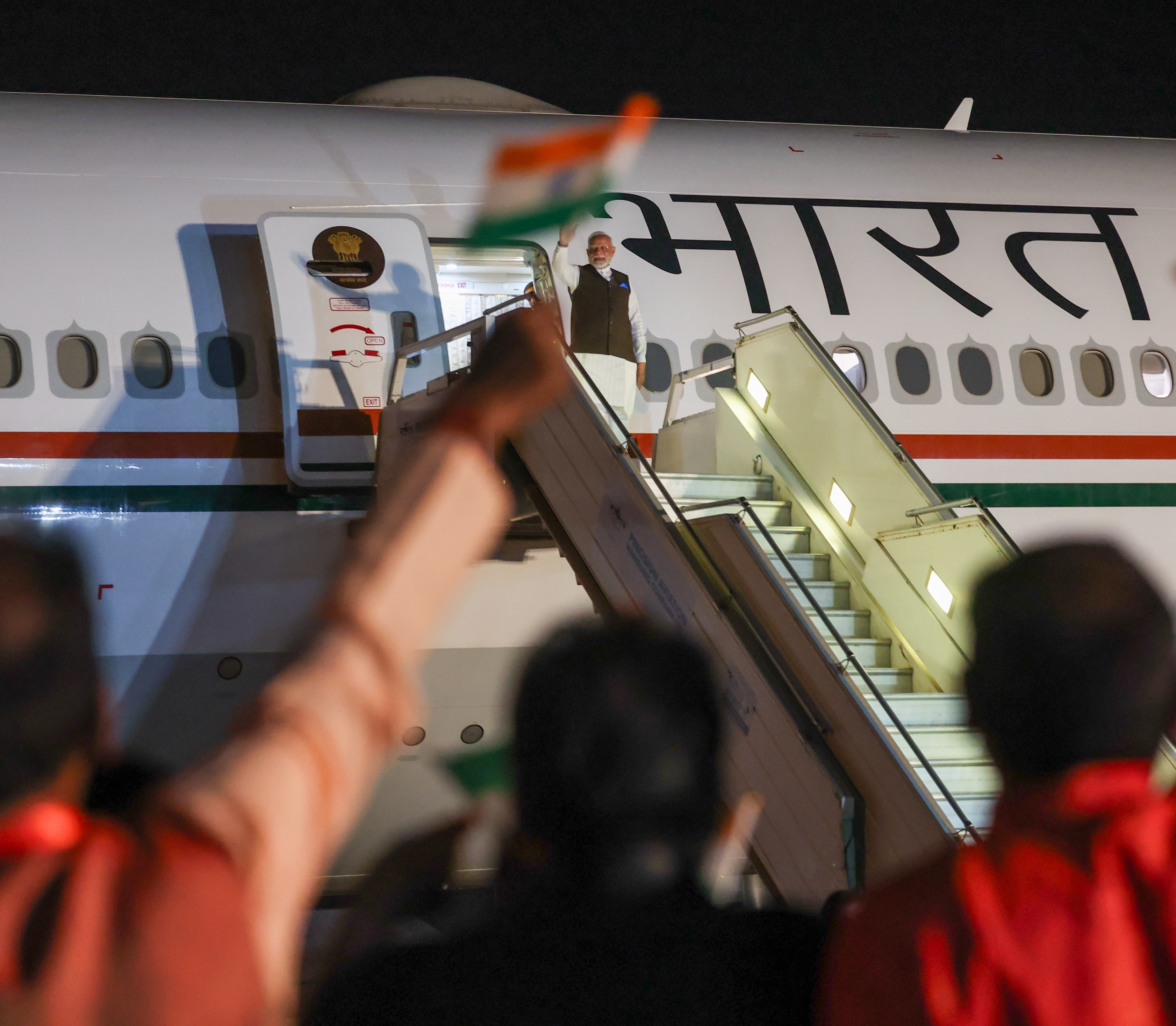 Indian Prime Minister Narendra Modi Arrives In Nigeria For Historic State Visit – Pictures