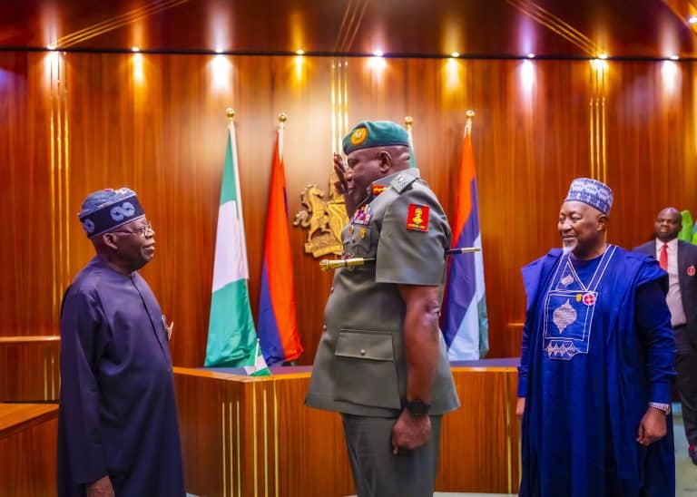 Breaking: President Tinubu Promotes Acting Chief Of Army Staff Oluyede To Lieutenant General