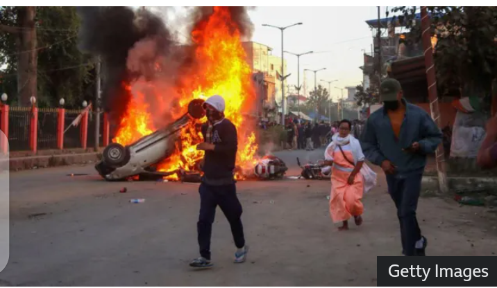 Fresh Ethnic Clashes Erupt In Manipur India Following Discovery Of Six Bodies
