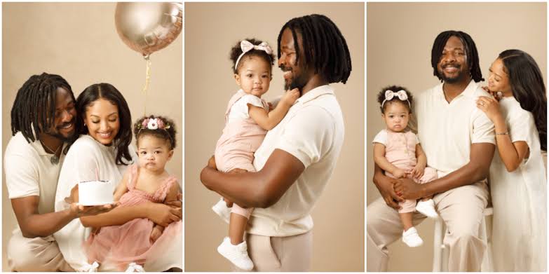 Nigerian Singer Johnny Drille Celebrates Daughter Amaris’ 1st Birthday