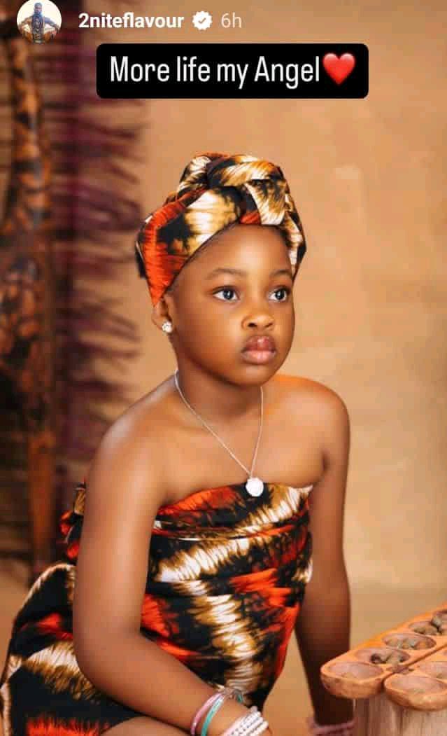 Flavour’s Heartfelt Birthday Wish to Daughter Kaima