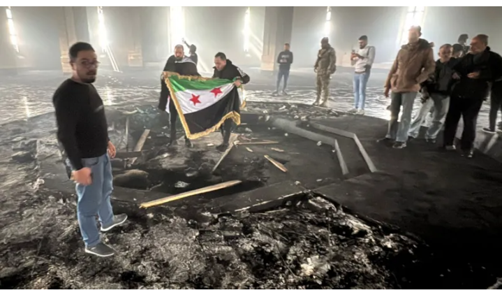 Syrian Rebels Burn Tomb of Late President Hafez al-Assad Amid Historic Change