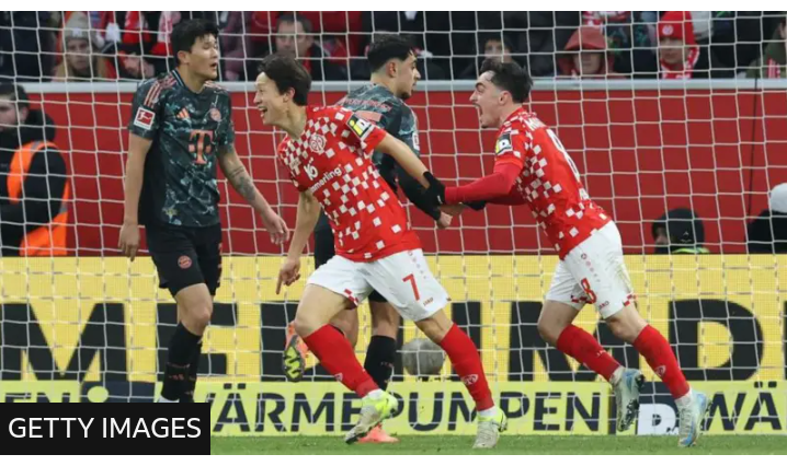 Bundesliga: Bayern Munich Suffer First League Defeat Under Kompany As Mainz Triumph