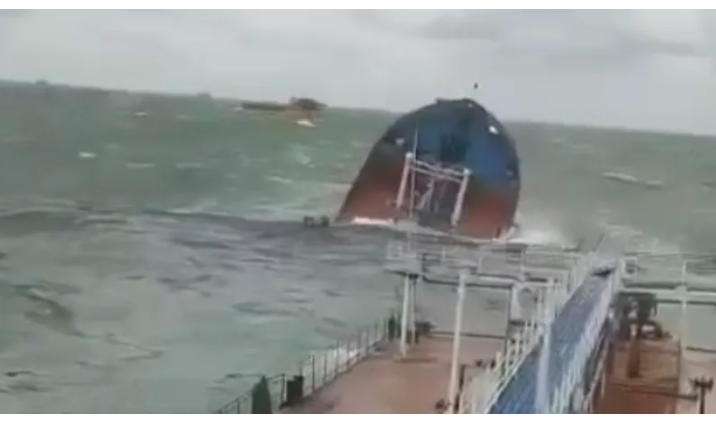 Two Russian Oil Tankers Wrecked In Black Sea Amid Heavy Storm