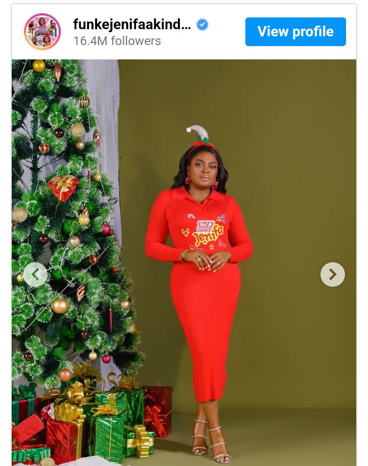 Funke Akindele And Falz Spark Romance Rumors With Christmas Photoshoot