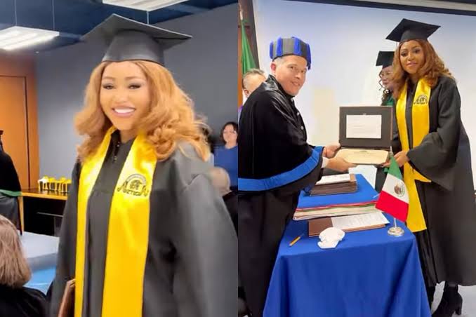 Regina Daniels Earns Bachelor’s Degree In Psychology
