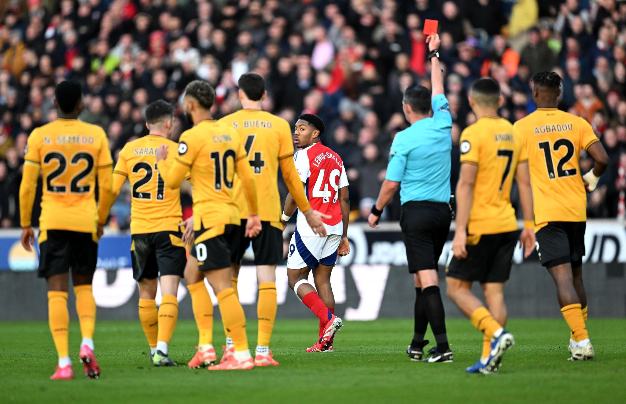 Arsenal Fined £65,000 Over Player Reaction To Lewis-Skelly Red Card