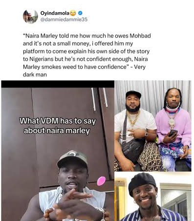 Verydarkman Reveals Naira Marley’s Grudge Against Late Mohbad