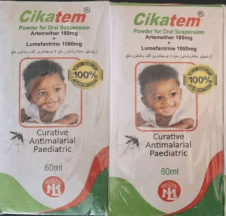 NAFDAC Alerts Public On Circulation Of Fake Anti-Malarial Drug ‘Cikatem’ Suspension