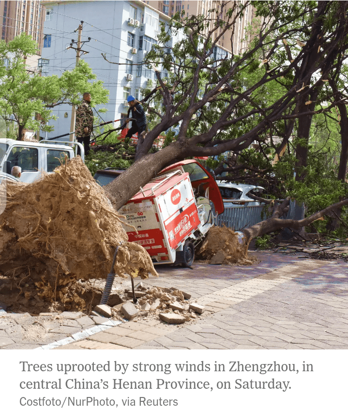 Strong Winds Hit Northern China Including Beijing As Authorities Urge Citizens To Stay Indoors