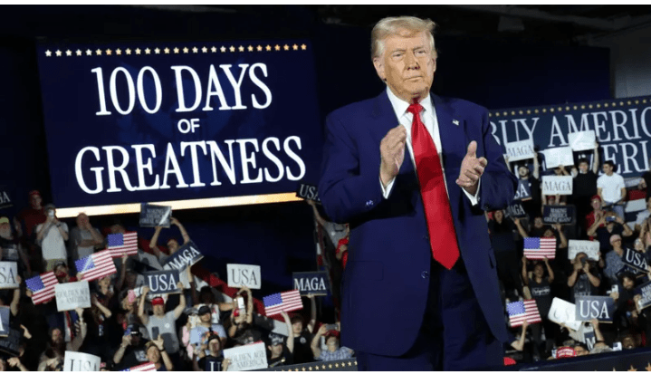 Trump Celebrates 100 Days Of Second Term With Defiant Speech