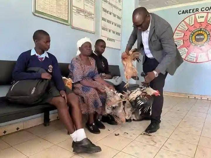 Grandmother Brings Live Chicken To Pay For Granddaughters’ School Fees After They Were Sent Home