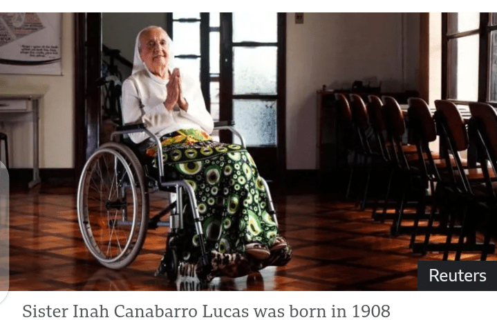 Brazilian Oldest Nun; Sister Inah, Dies Aged 116