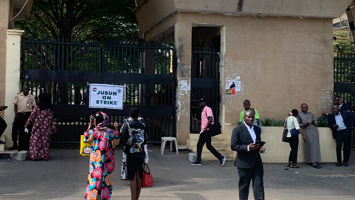 Judges And Lawyers Locked Out As JUSUN Launches Indefinite Strike In Abuja