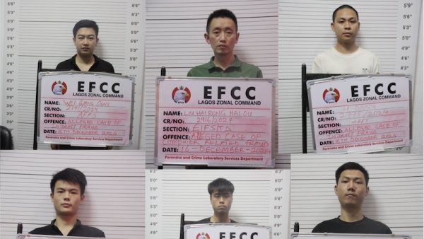 Lagos Court Sentences Nine Chinese Nationals To One Year In Prison For Cyber-Terrorism And Internet Fraud