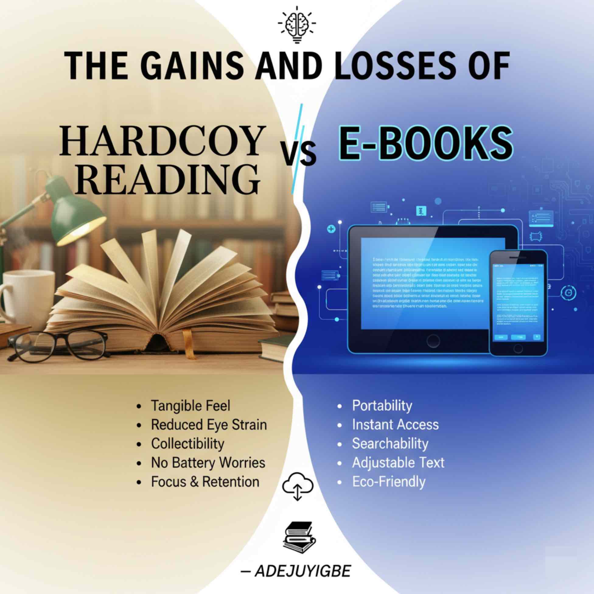 The Gains And Losses Of Hardcopy Reading vs E-Books