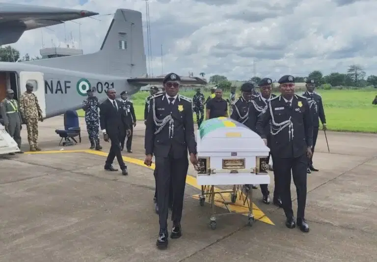Tears And Tributes As Arase’s Remains Touch Down In Benin