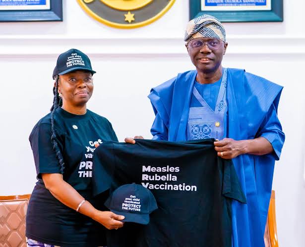 Sanwo-Olu’s Wife Flags Off Measles-Rubella Vaccination Campaign In Lagos