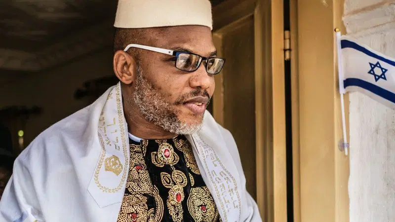 Nnamdi Kanu Lists Malami, Wike, Umahi, Sanwo-Olu, Danjuma, Buratai And Others As Witnesses In Treason Trial