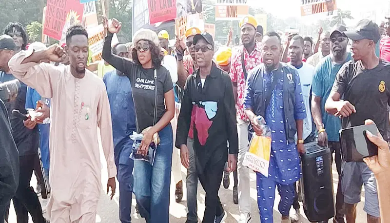 Abuja Paralyzed as Security Forces Deploy Tear Gas to Disperse Nnamdi Kanu Protesters
