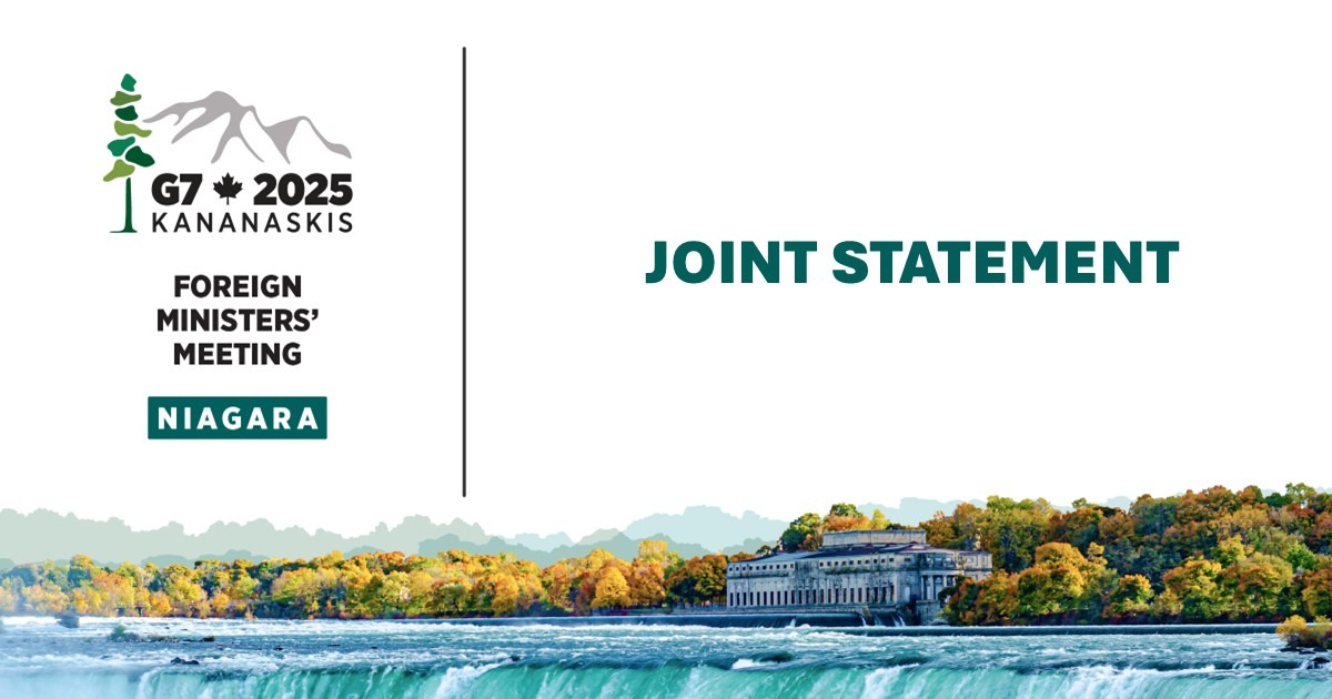 G7 Foreign Ministers Issue Joint Statement In Niagara, Highlighting Ukraine, Middle East, Indo-Pacific Security