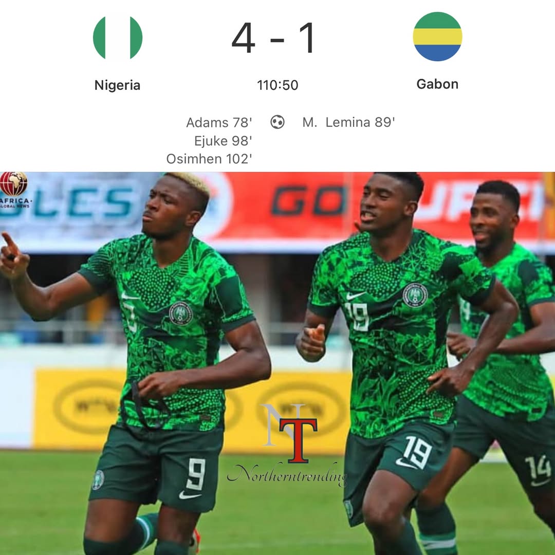 Nigeria Hold World‑Cup Hopes Alive With Convincing 4 : 1 Win Over Gabon