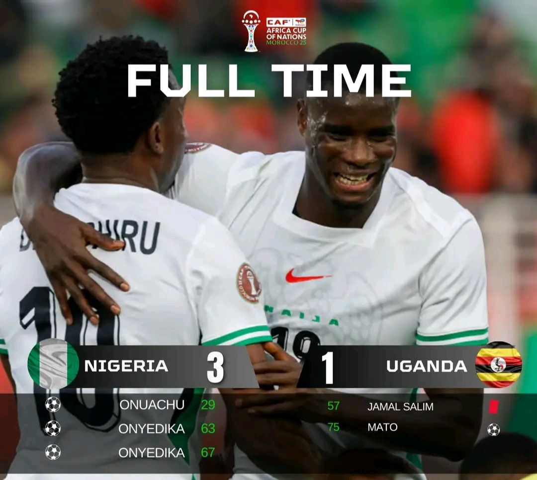 Super Eagles Soar: Nigeria Clinch Group C Top Spot with Emphatic Win Over Uganda