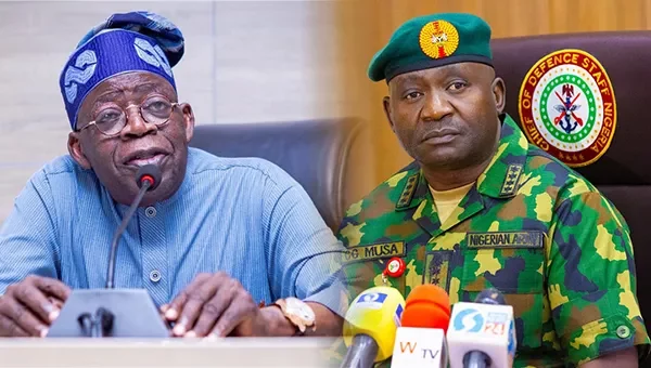 BREAKING: General Musa, Former CDS, Meets With President Tinubu At Aso Rock Villa