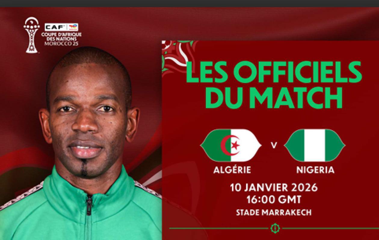 “AFCON 2025: CAF Names Replacement Referee For Super Eagles vs Algeria Quarter-Final”