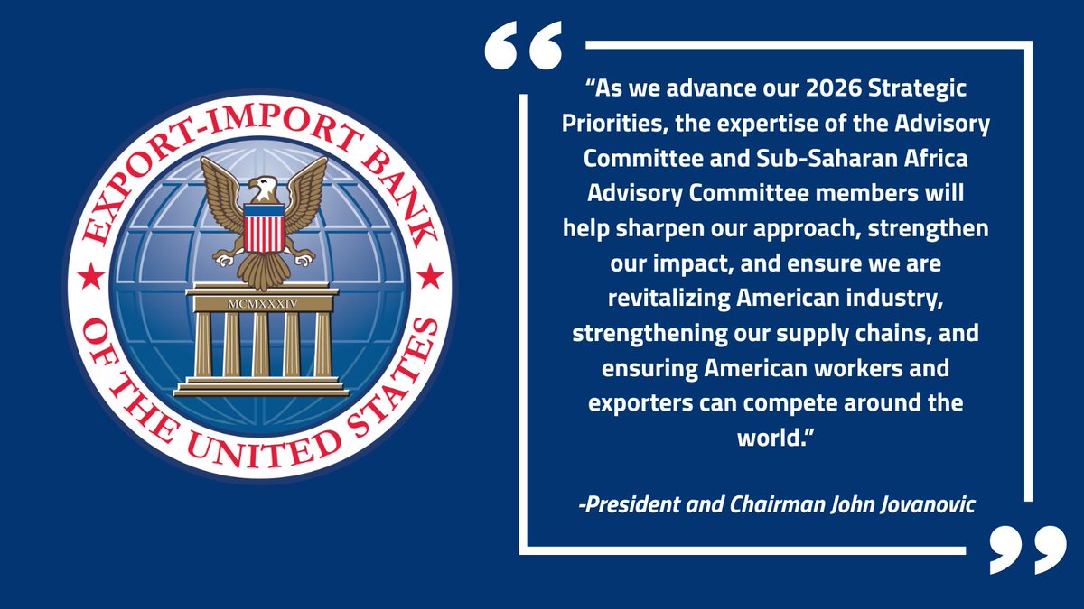 “Spotlight On Africa: Nigerian Leader Included In US EXIM’s 2026-2027 Advisory Committee”