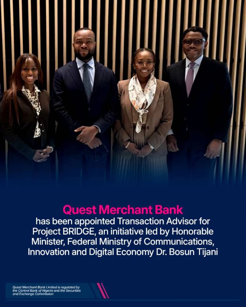 FBNQuest Secures Appointment As Transaction Advisor For Project BRIDGE